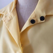 Cargar imagen en el visor de la galería, 1940s 1950s - BERTYS, Paris - Stunning New Look Yellow Blouse - Sz. 44