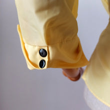 Cargar imagen en el visor de la galería, 1940s 1950s - BERTYS, Paris - Stunning New Look Yellow Blouse - Sz. 44