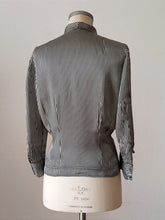 Charger l'image dans la galerie, 1940s 1950s - Superb Striped Rayon Silk Blouse - W34.5 (88cm)