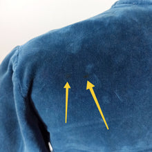 Charger l'image dans la galerie, 1950s - Adorable Steel Blue Velvet Dress - W26 (66cm)