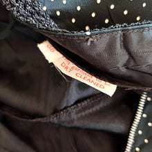 Charger l'image dans la galerie, 1950s 1960s - Exquisite Black Dots Organza Silk Dress - W27.5 (70cm)