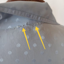 Load image into Gallery viewer, 1930s 1940s - Gorgeous Light Blue Satin Silk Blouse - Sz 42