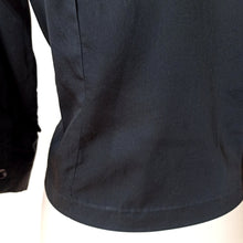 Charger l'image dans la galerie, 1950s - Gorgeous Embroidered Black Cotton Blouse - W34.5 (88cm)