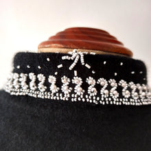 Charger l'image dans la galerie, 1950s - Stunning Black Beaded Angora Wool Cardigan