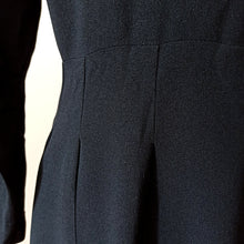 Load image into Gallery viewer, 1930s 1940s - Superb Black Crepe Dress - W35 (90cm)