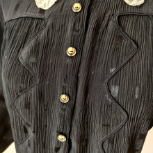 Cargar imagen en el visor de la galería, 1930s - Gorgeous Textures Art Deco Dress - W34 (86cm)