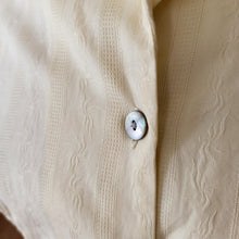 Cargar imagen en el visor de la galería, 1940s 1950s - Gorgeous Vanilla Cotton Blouse - Sz.44