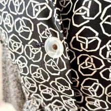 Charger l'image dans la galerie, 1950s 1960s - GFI, Paris - Fabulous Geometric Belted Blouse - Sz.48