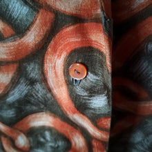 Charger l'image dans la galerie, 1950s 1960s - Fabulous Print Cotton Blouse - Sz. 44