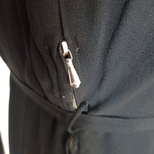 Load image into Gallery viewer, 1930s - Superb Italian Black Rayon Crepe Dress - W31 (80cm)