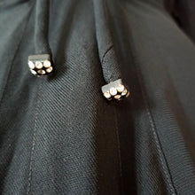 Load image into Gallery viewer, 1930s 1940s - Stunning Black Crepe See-Through Dress - W29 (74cm)