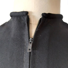 Load image into Gallery viewer, 1930s 1940s - Stunning Black Crepe See-Through Dress - W29 (74cm)