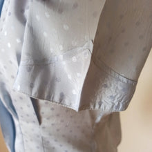 Load image into Gallery viewer, 1930s 1940s - Gorgeous Light Blue Satin Silk Blouse - Sz 42