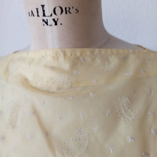 Charger l'image dans la galerie, 1940s - Delightful Yellow Pale Sheer Dress - W27 (68cm)