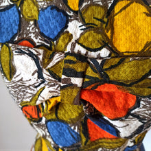Charger l'image dans la galerie, 1950s - Spectacular Abstract Barkcloth Dress - W24 (60cm)