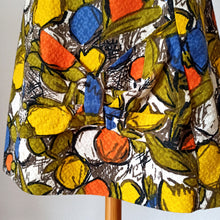 Charger l'image dans la galerie, 1950s - Spectacular Abstract Barkcloth Dress - W24 (60cm)