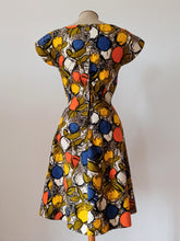Charger l'image dans la galerie, 1950s - Spectacular Abstract Barkcloth Dress - W24 (60cm)
