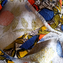 Charger l'image dans la galerie, 1950s - Spectacular Abstract Barkcloth Dress - W24 (60cm)