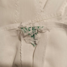 Charger l'image dans la galerie, 1950s - ZETA, France - Lovely White Cotton Blouse - Sz.50
