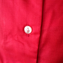 Charger l'image dans la galerie, 1950s - FRENCH DEADSTOCK - Seahorses Buttons Silk Blouse - Sz 40