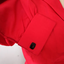 Charger l'image dans la galerie, 1950s - FRENCH DEADSTOCK - Seahorses Buttons Silk Blouse - Sz 40