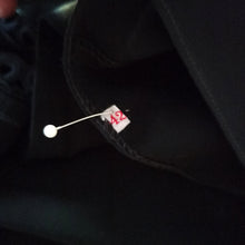 Charger l'image dans la galerie, 1950s - Elegant Black Rayon Blouse - Sz 42