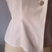 Charger l'image dans la galerie, 1950s - Exquisite White Cotton Blouse - Sz 42