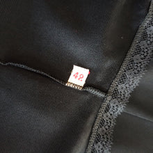 Charger l'image dans la galerie, 1950s - France- Deadstock - Gorgeous Black Negligee - Sz 42