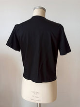 Carica l'immagine nel visualizzatore di Gallery, 1960s - Gorgeous Black Cotton Blouse - Sz 44