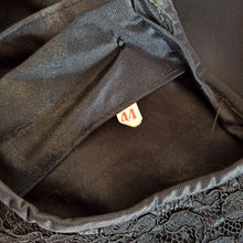 Load image into Gallery viewer, 1960s - Exquisite Black Cotton Lace Blouse - Sz 44