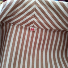 Charger l'image dans la galerie, 1940s 1950s - Fabulous Striped Cotton Blouse - Sz 46