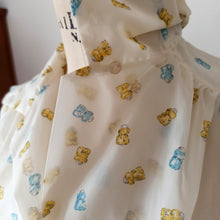 Charger l'image dans la galerie, 1950s - Salt & Pepper Novelty Print Nylon Blouse - Sz 42