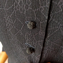 Charger l'image dans la galerie, 1950s - Superb Lantern Sleeves Textured Crepe Blouse - W39 (100cm)