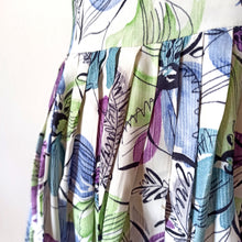 Cargar imagen en el visor de la galería, 1940s - Splendorous Floral Cold Rayon Dress - W30 (76cm)