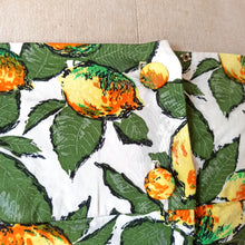 Charger l'image dans la galerie, 1950s - Spectacular Parisien Lemons Print Bolero Dress - W27.5 (70cm)