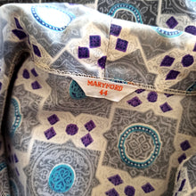 Charger l'image dans la galerie, 1950s - MARYFORD - Gorgeous Printed Cotton Blouse - Sz 44