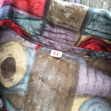 Charger l'image dans la galerie, 1950s - Lovely Abstract Floral Blouse - Sz 44