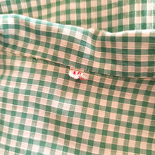 Load image into Gallery viewer, 1940s - Adorable Green Checked Cotton Blouse - Sz 40