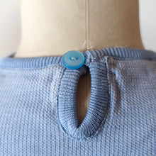 Load image into Gallery viewer, 1960s - SUBLYM, Spain - Deadstock Blue Knit Top - Sz 4