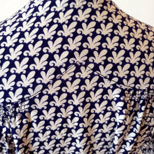 Charger l'image dans la galerie, 1940s - Gorgeous Lantern Sleeves Rayon Dress - W28.5 (72cm)