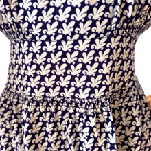 Charger l'image dans la galerie, 1940s - Gorgeous Lantern Sleeves Rayon Dress - W28.5 (72cm)