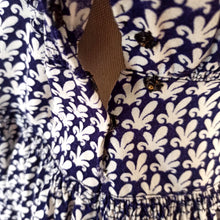 Charger l'image dans la galerie, 1940s - Gorgeous Lantern Sleeves Rayon Dress - W28.5 (72cm)