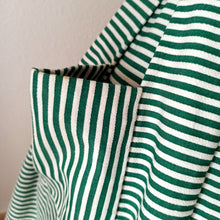 Charger l'image dans la galerie, 1950s - Iconic French Green Stripes Cotton Dress - W25 (64cm)