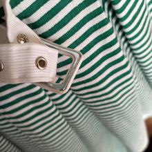 Charger l'image dans la galerie, 1950s - Iconic French Green Stripes Cotton Dress - W25 (64cm)