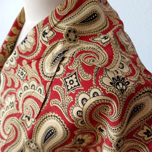 Cargar imagen en el visor de la galería, 1940s - Superb Tile Printed Rayon Dress - W28.5 (72cm)