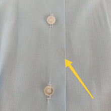 Cargar imagen en el visor de la galería, 1950s - COUTURE, France - Cute Baby Blue Cotton Blouse - W34.5 (88cm)