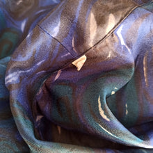 Charger l'image dans la galerie, 1960s - Amazing Blue Abstract Blouse - Sz 38