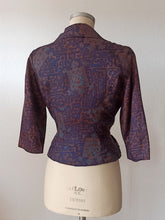 Charger l'image dans la galerie, 1950s 1960s - TRICEL, France - Exquisite Satin Jacket - W29 (74cm)