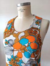 Load image into Gallery viewer, 1960s - Gorgeous Colors Summer Dress - Sz 42