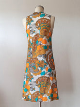 Load image into Gallery viewer, 1960s - Gorgeous Colors Summer Dress - Sz 42